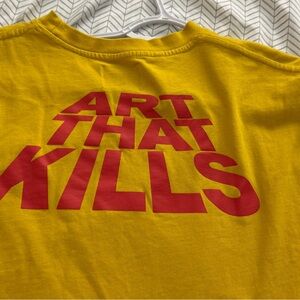Gallery Dept Art That Kills Yellow Red Statement Tee